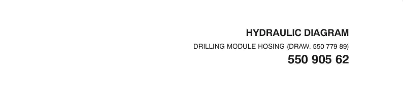 55090562a 550 905 62a HOSE LIST, DRILLING MODULE (3- - Sandvik Technical Drawing