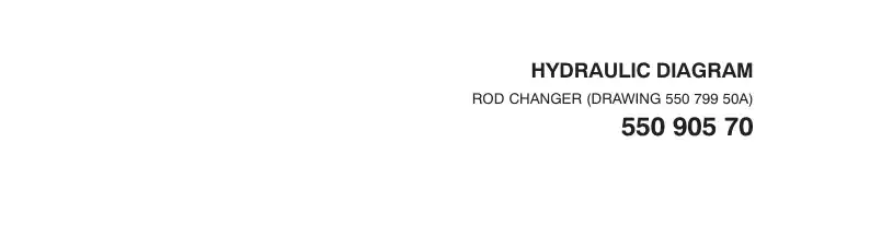 55090570b 550 905 70b HYDRAULIC CONNECT., ROD CHANGE - Sandvik Technical Drawing