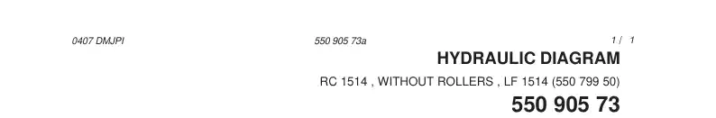 55090573a 550 905 73a HYDRAULIC CONNECTIONS, ROD CHA - Sandvik Technical Drawing