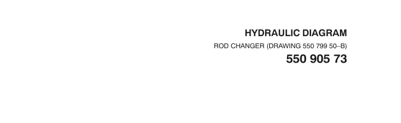 55090573c 550 905 73c HOSE LIST, ROD CHANGER (3-550 - Sandvik Technical Drawing