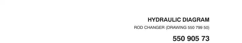 55090573d 550 905 73d HOSE LIST, ROD CHANGER (3-550 - Sandvik Technical Drawing