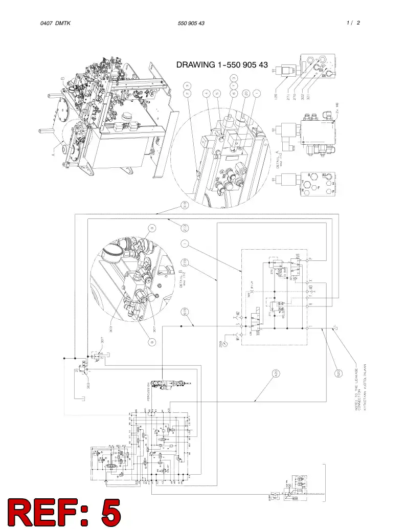 55090607 550 906 07 PLATE - Sandvik Technical Drawing