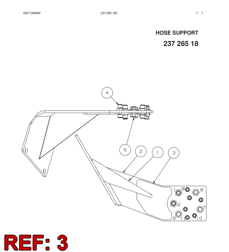 55090663 550 906 63 PLATE - Sandvik Technical Drawing