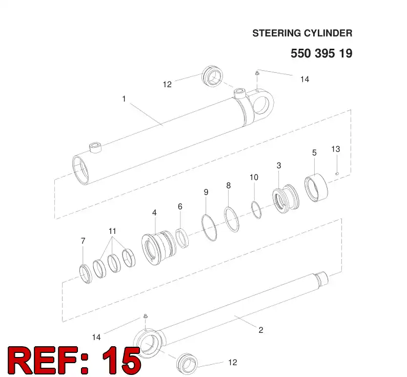 55090836 550 908 36 Seal kit - Sandvik Technical Drawing