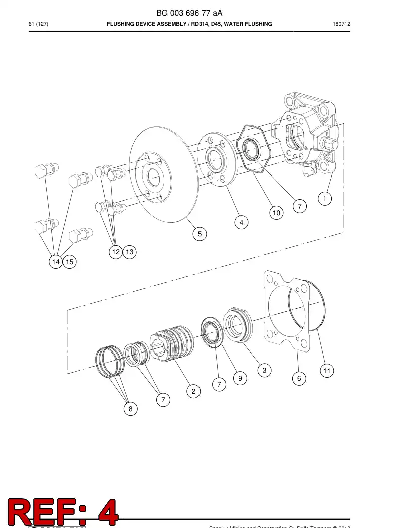 55090841h 550 908 41h Cover - Sandvik Technical Drawing