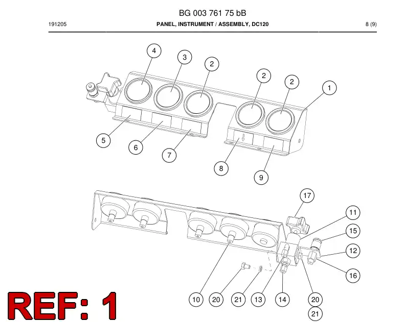 55090856a 550 908 56a PRING, INSTRUMENT - Sandvik Technical Drawing