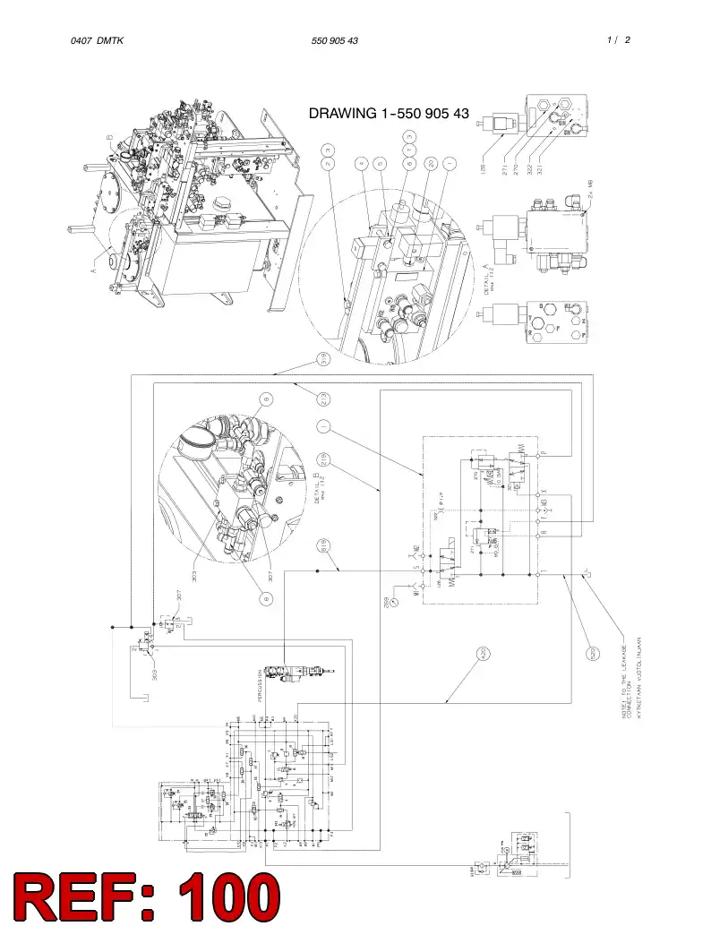 55090862 550 908 62 HOSING - Sandvik Technical Drawing