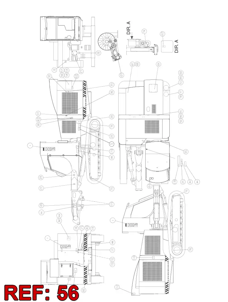 55090885 550 908 85 DECAL - Sandvik Technical Drawing