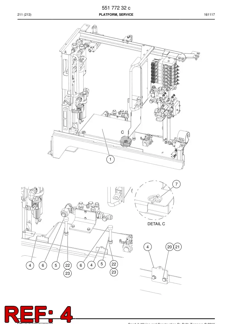 55090924 550 909 24 Lock piece - Sandvik Technical Drawing