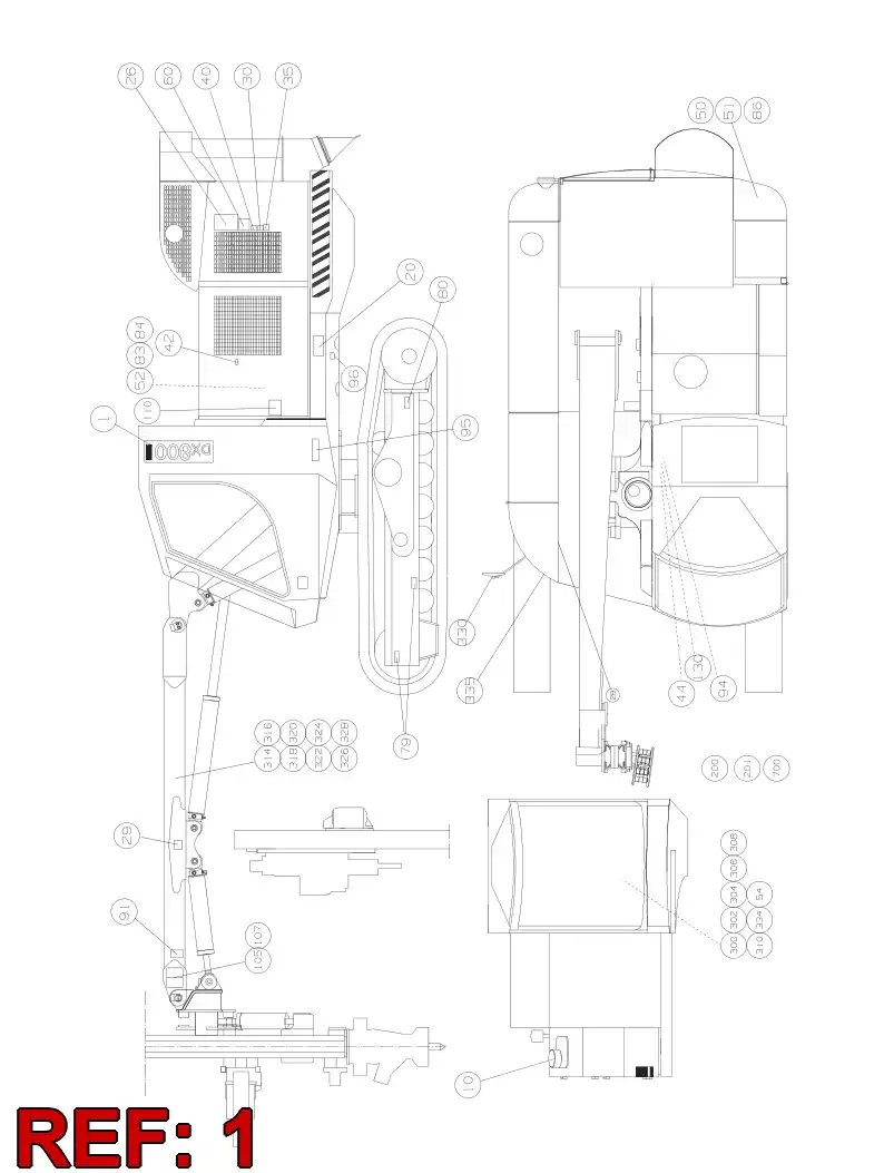 55090949 550 909 49 DECAL SET - Sandvik Technical Drawing