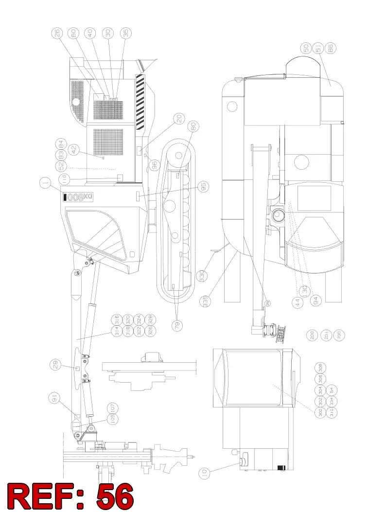 55090959 550 909 59 DECAL - Sandvik Technical Drawing