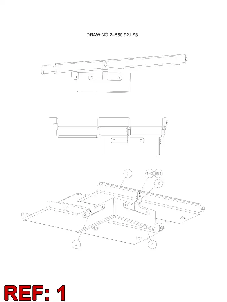 55091091 550 910 91 CHUTE - Sandvik Technical Drawing