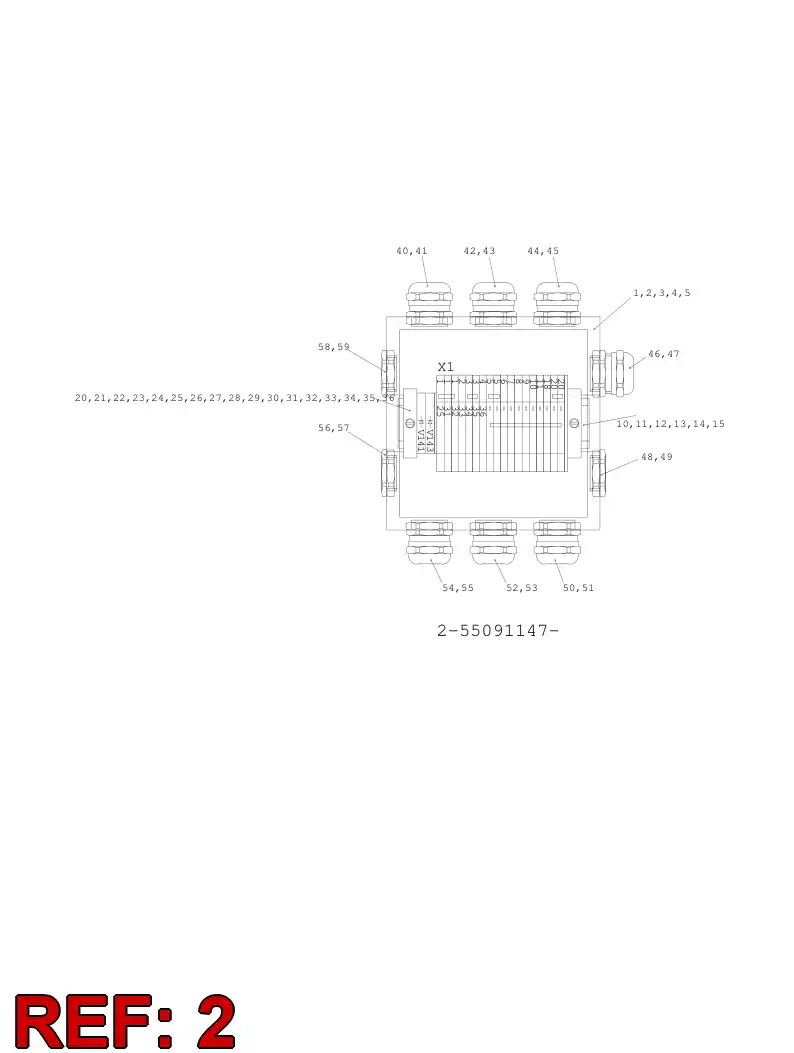 55091165 550 911 65 WIRING INSTRUCTION - Sandvik Technical Drawing