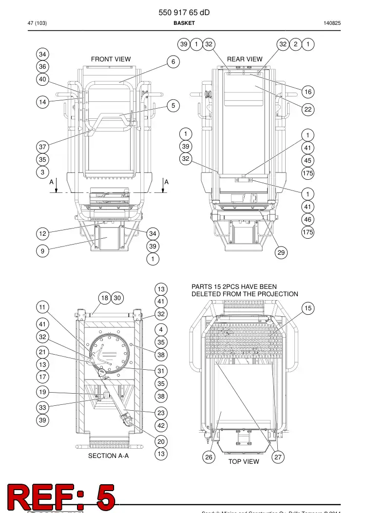 55091257a 550 912 57a Plate - Sandvik Technical Drawing