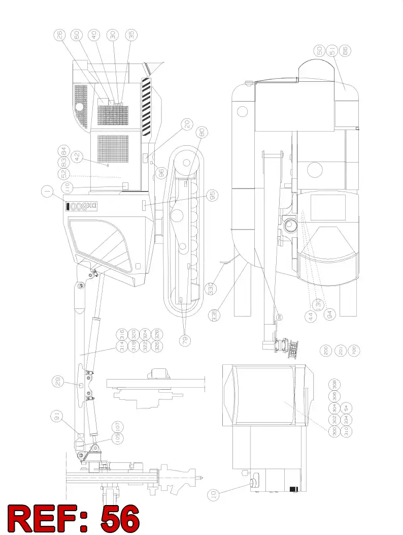 55091457 550 914 57 DECAL - Sandvik Technical Drawing