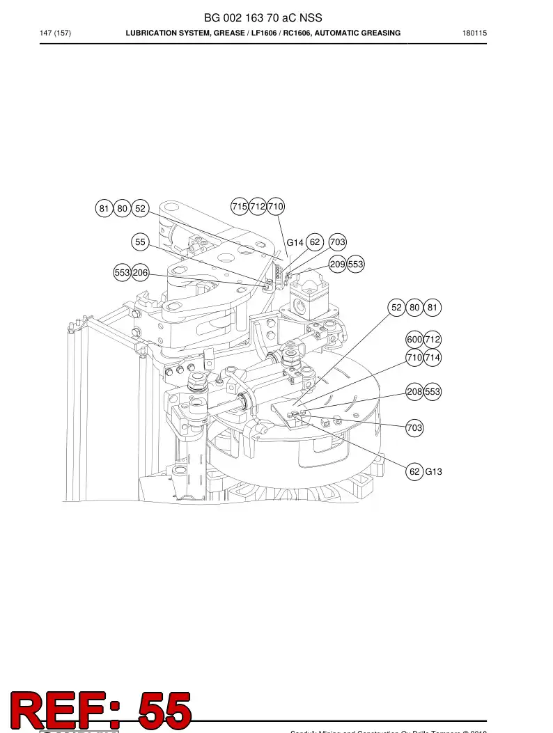 55091474 550 914 74 Plate - Sandvik Technical Drawing