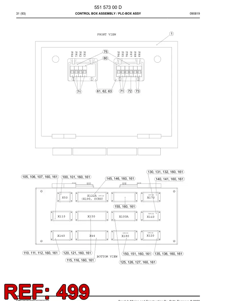 55091538 550 915 38 Laminated sheet - Sandvik Technical Drawing