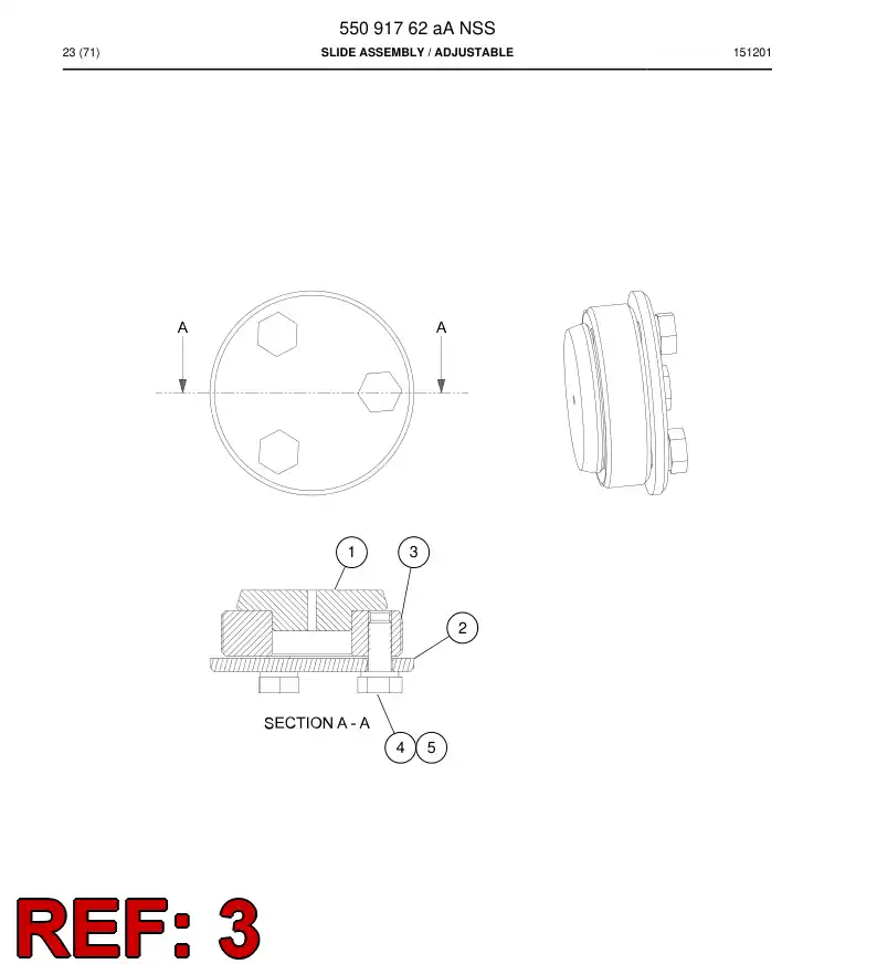 55091840a 550 918 40a Bushing - Sandvik Technical Drawing