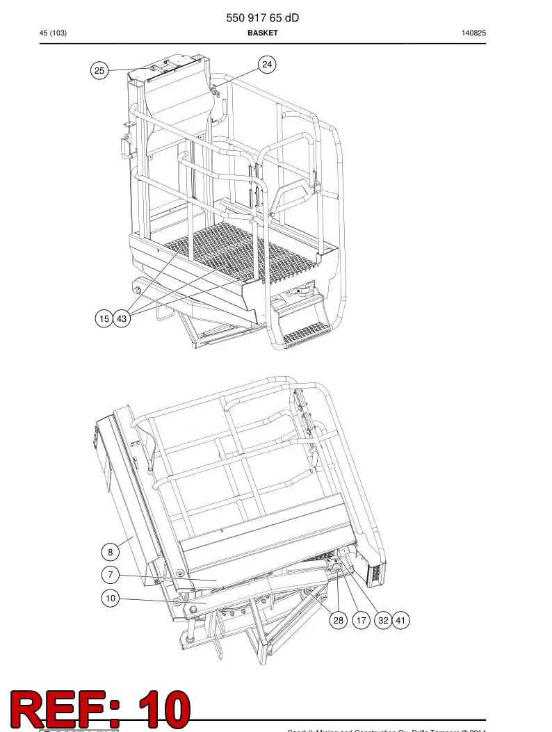 55091877a 550 918 77a Carrier - Sandvik Technical Drawing