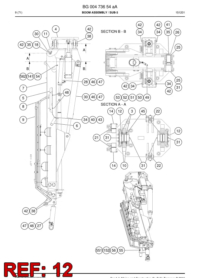 55091889b 550 918 89b Pin - Sandvik Technical Drawing