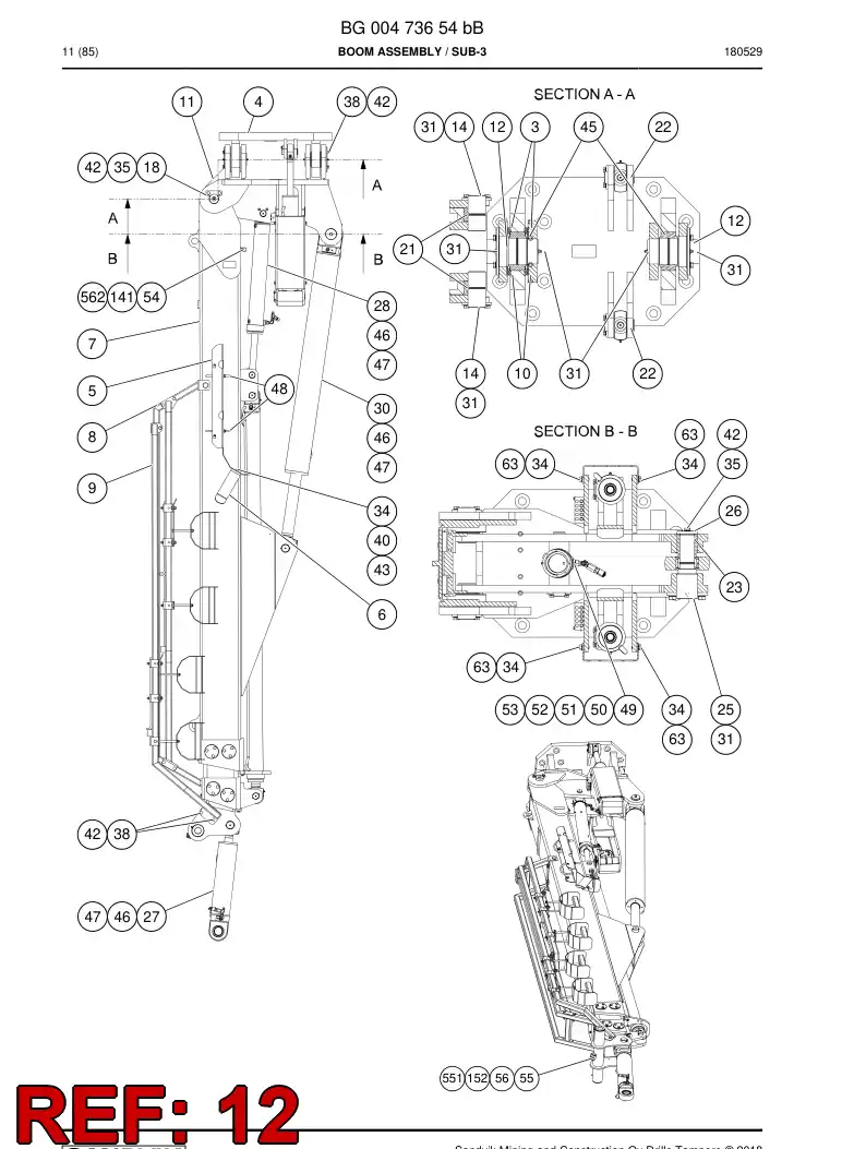55091889c 550 918 89c Pin - Sandvik Technical Drawing