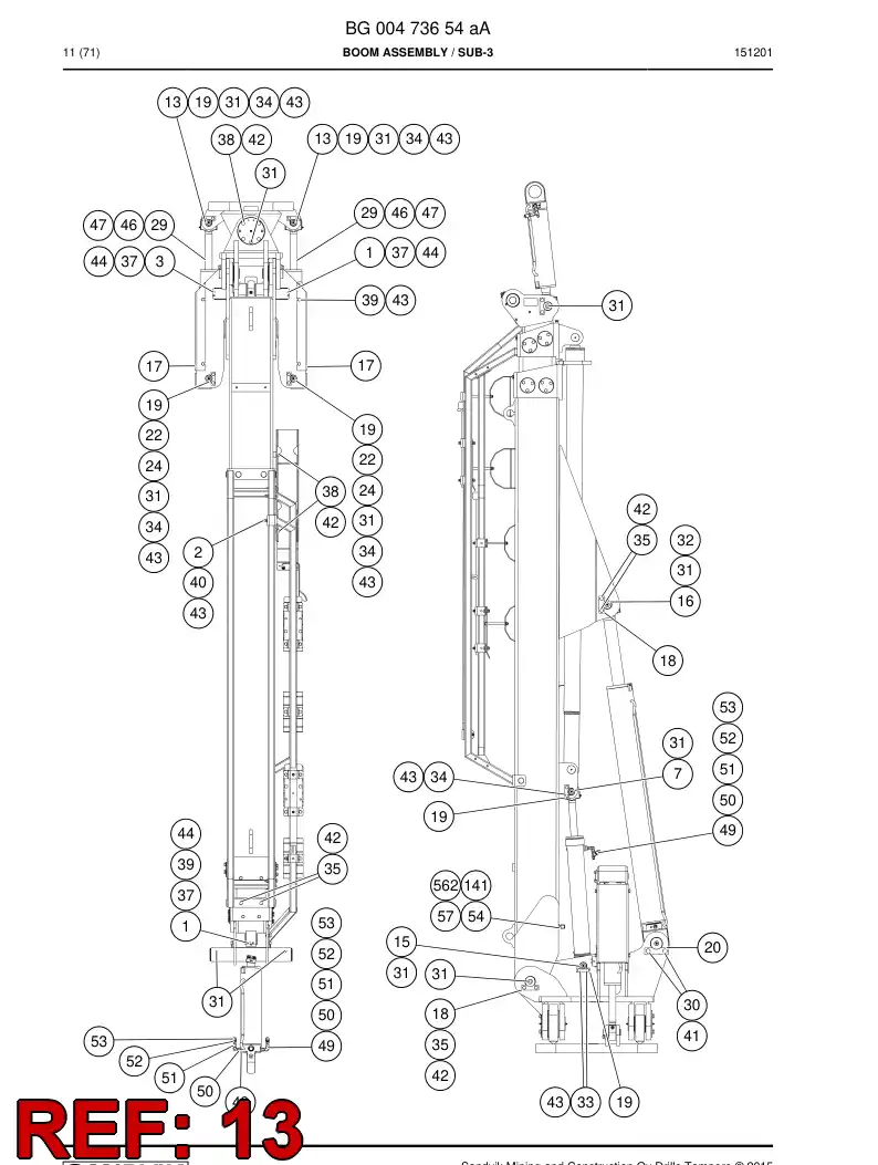 55091897a 550 918 97a Pin - Sandvik Technical Drawing