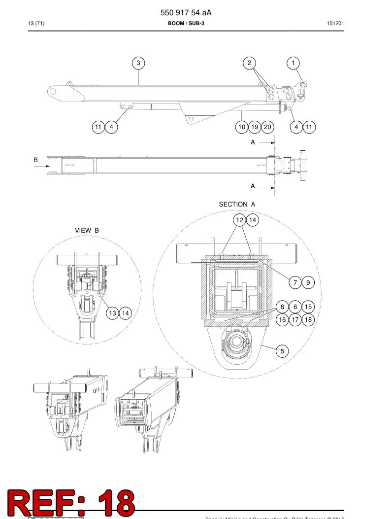 55091928b 550 919 28b Shim - Sandvik Technical Drawing
