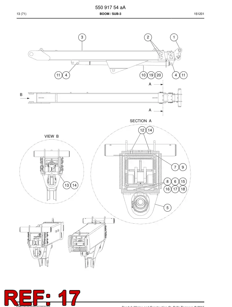 55091929b 550 919 29b Shim - Sandvik Technical Drawing