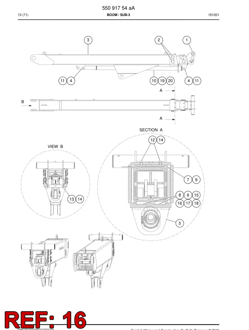 55091930b 550 919 30b Shim - Sandvik Technical Drawing