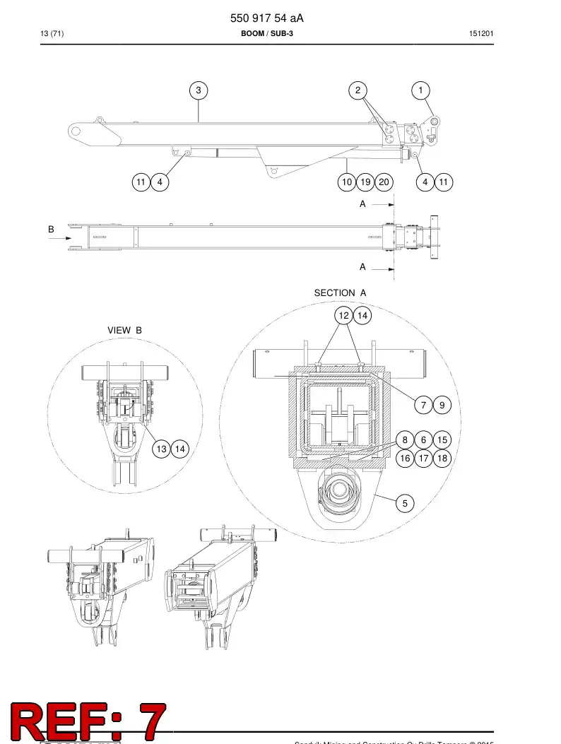 55091934a 550 919 34a Shim - Sandvik Technical Drawing