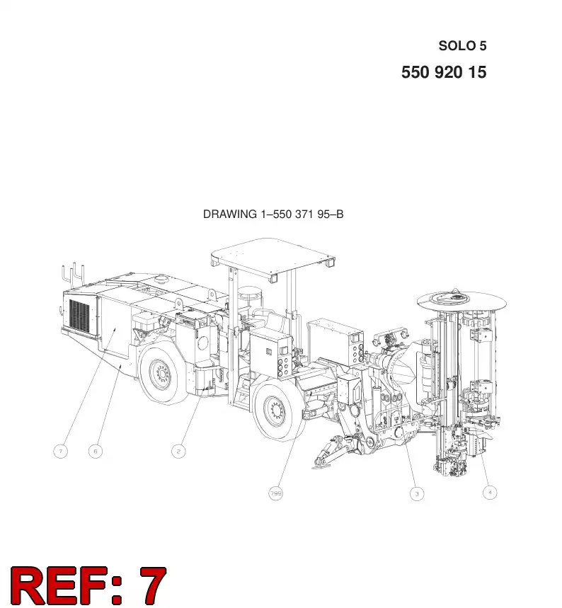 55092013 550 920 13 ELECTRIC MODULE - Sandvik Technical Drawing