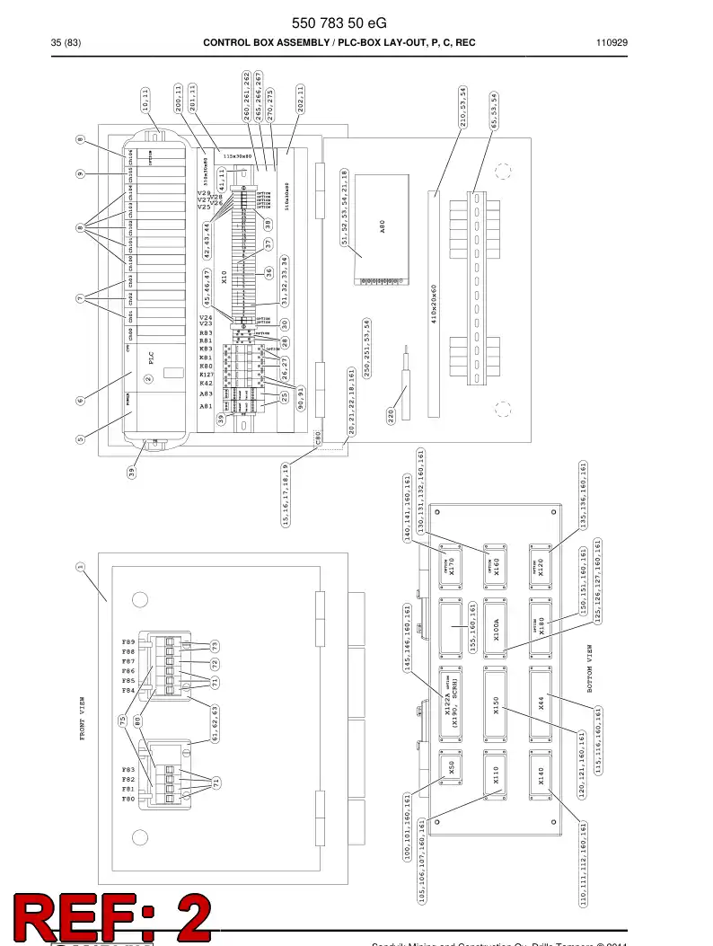 55092122 550 921 22 Programmed electronic assembly - Sandvik Technical Drawing