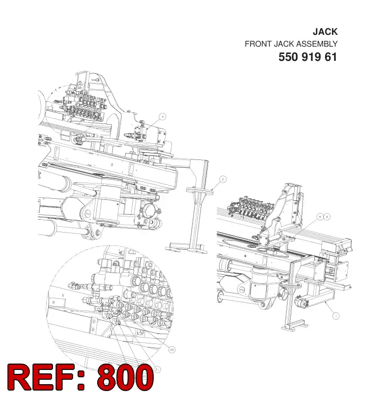 55092266 550 922 66 HYDRAULIC DIAGRAM - Sandvik Technical Drawing