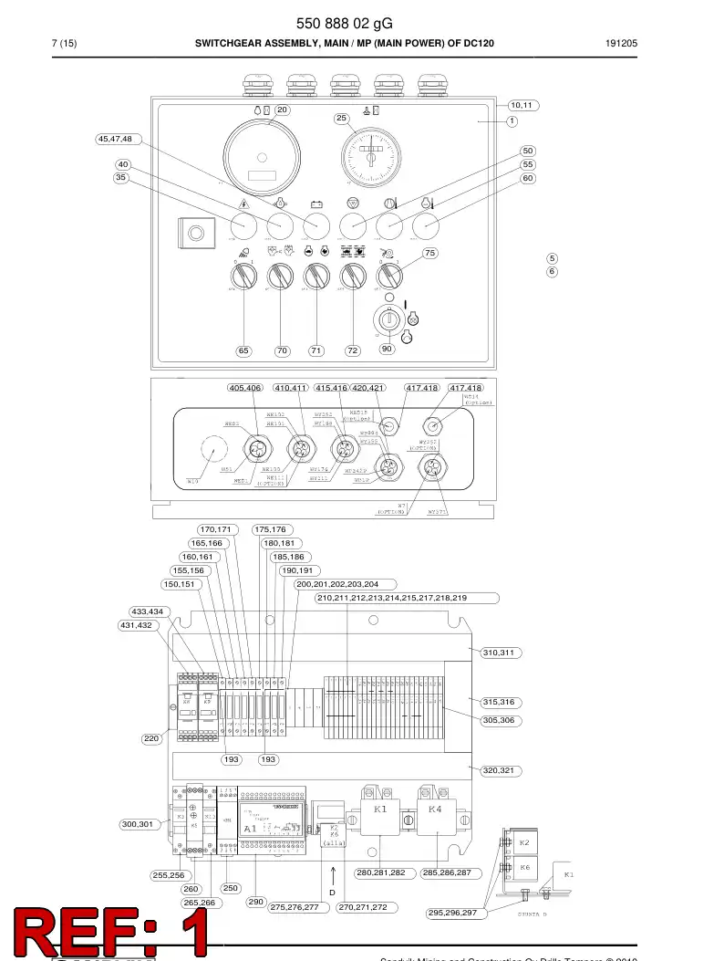 55092318d 550 923 18d Decal - Sandvik Technical Drawing