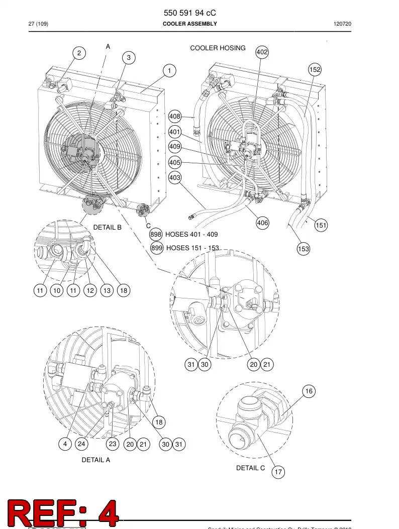 55092528b 550 925 28b Valve assembly - Sandvik Technical Drawing