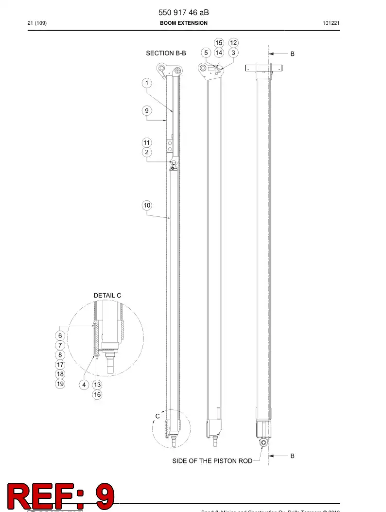 55092551a 550 925 51a Machining - Sandvik Technical Drawing