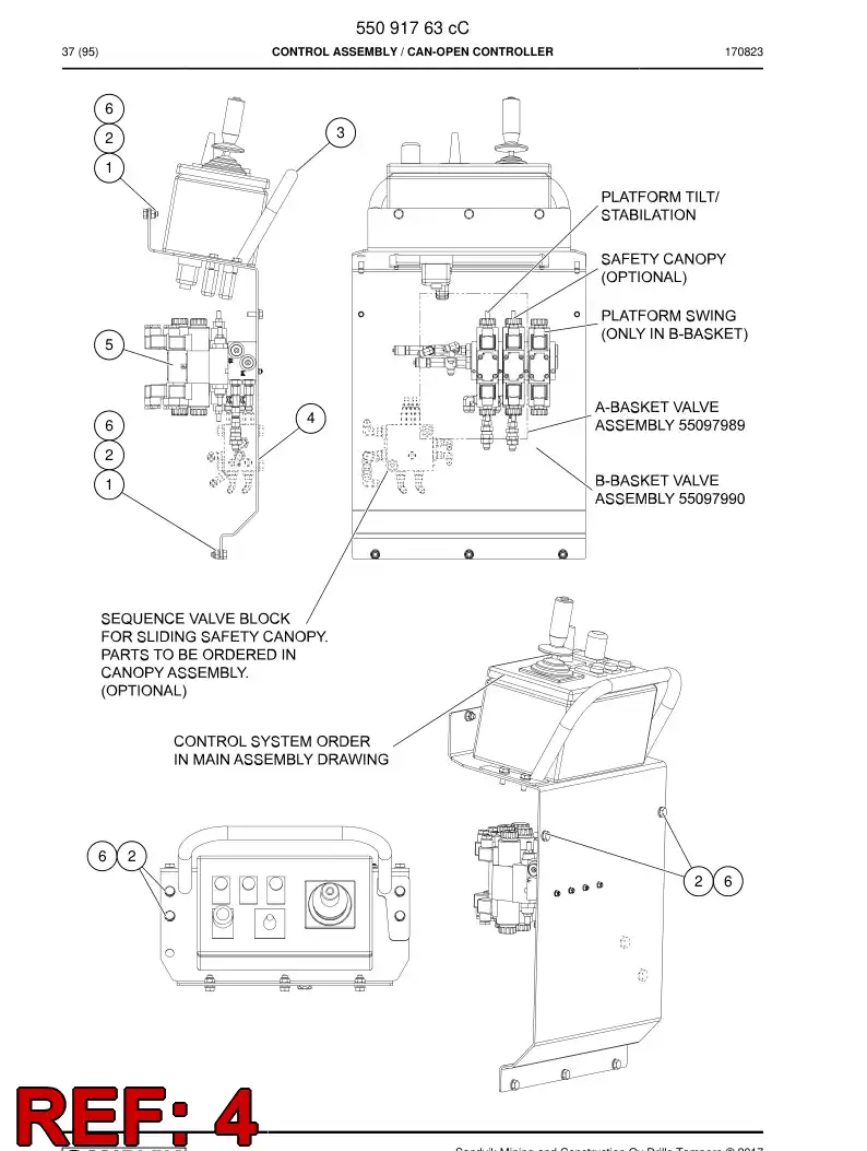 55092553c 550 925 53c Plate - Sandvik Technical Drawing