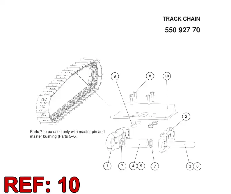 55092769 550 927 69 GROUND PLATE - Sandvik Technical Drawing