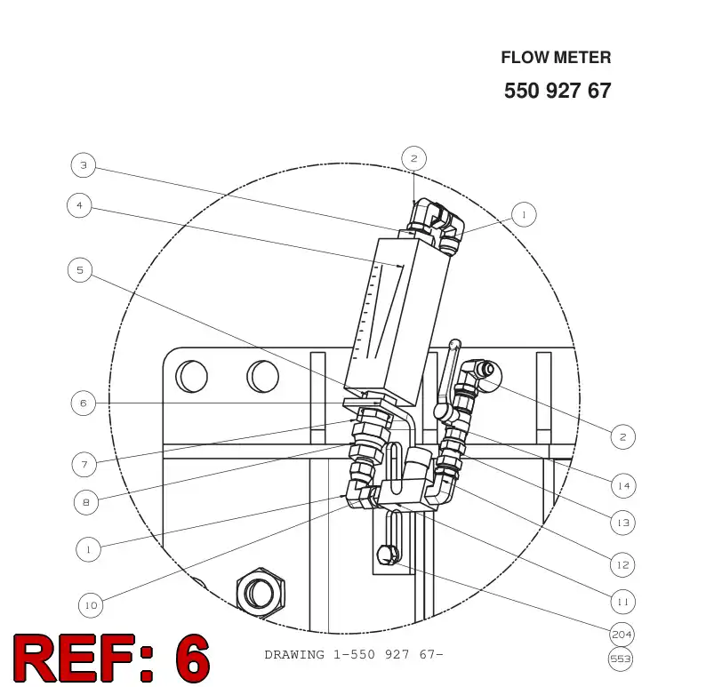 55092843 550 928 43 PLATE - Sandvik Technical Drawing