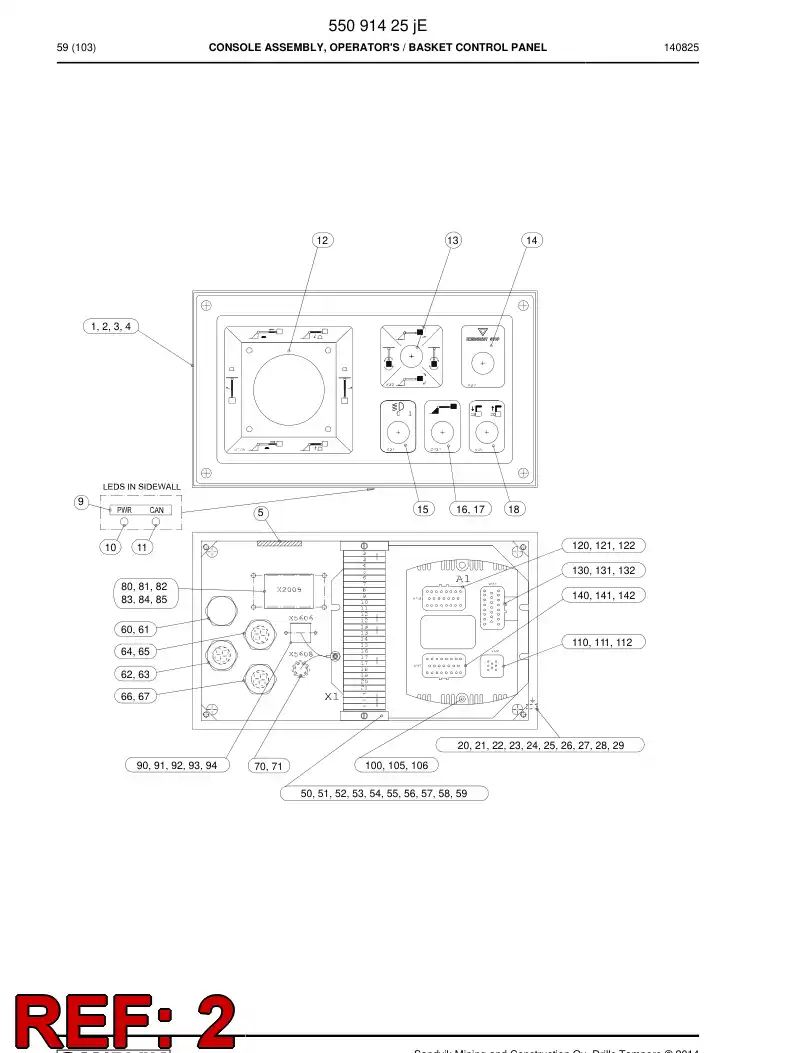 55092943b 550 929 43b LABEL, PRING - Sandvik Technical Drawing