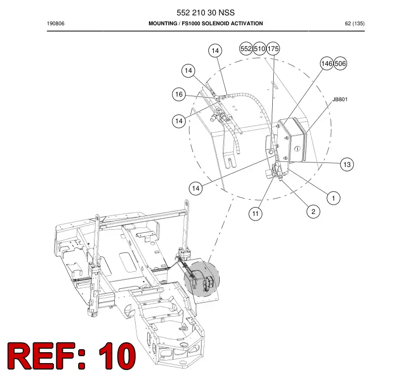 55093056a 550 930 56a Valve Assembly - Sandvik Technical Drawing