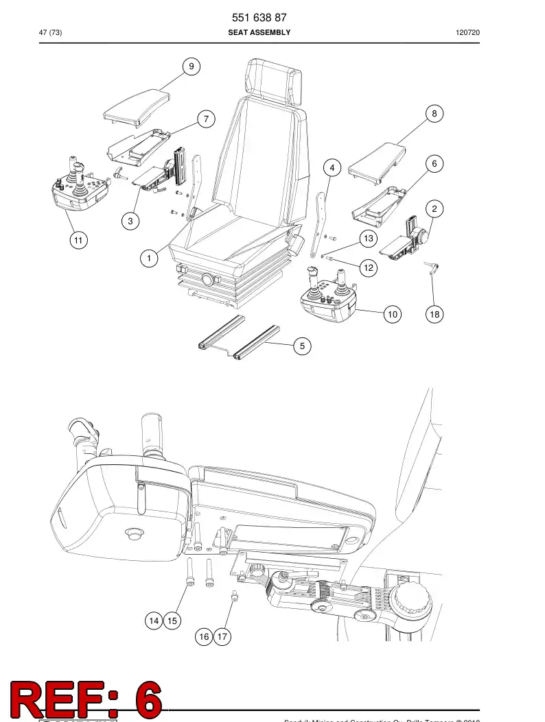 55093092 550 930 92 Guard - Sandvik Technical Drawing