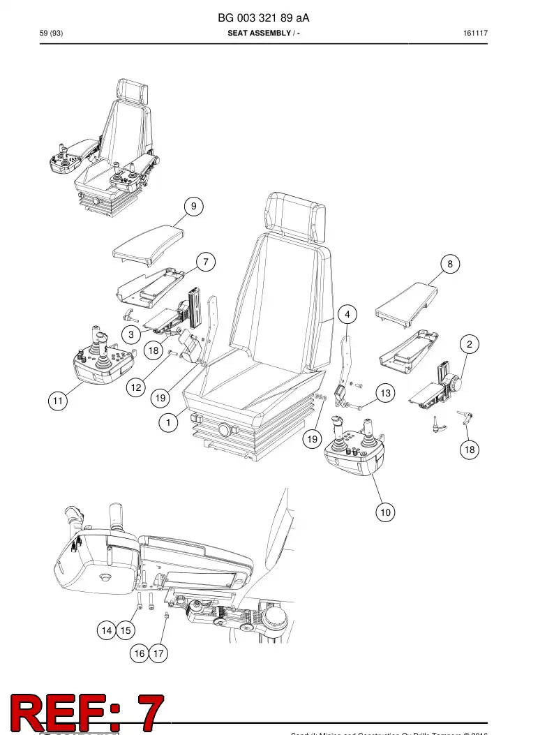 55093093 550 930 93 Guard - Sandvik Technical Drawing