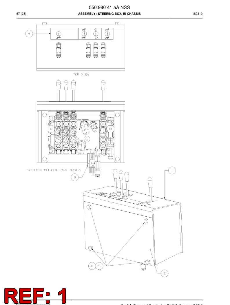 55093230a 550 932 30a Welding assembly - Sandvik Technical Drawing