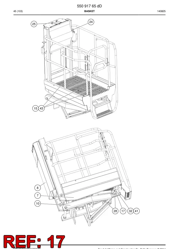 55093275a 550 932 75a Bushing - Sandvik Technical Drawing