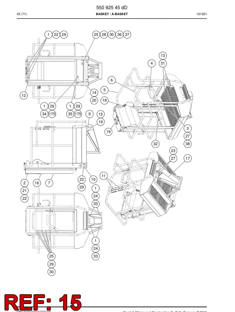 55093289a 550 932 89a Pin - Sandvik Technical Drawing