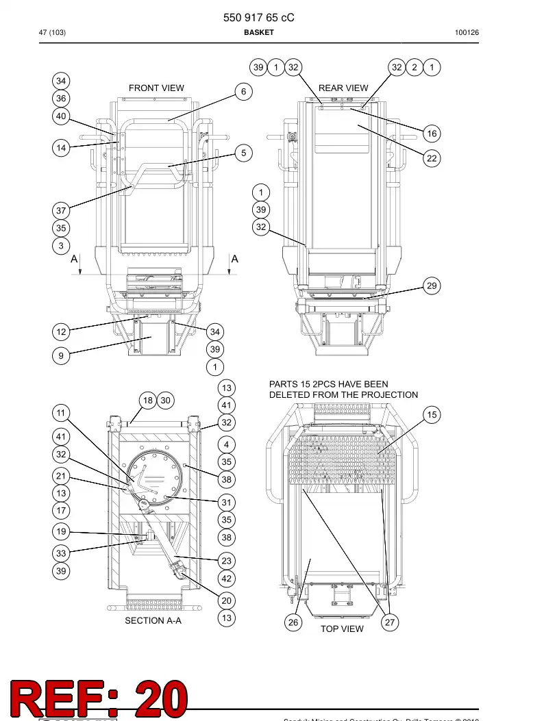 55093291 550 932 91 Pin - Sandvik Technical Drawing
