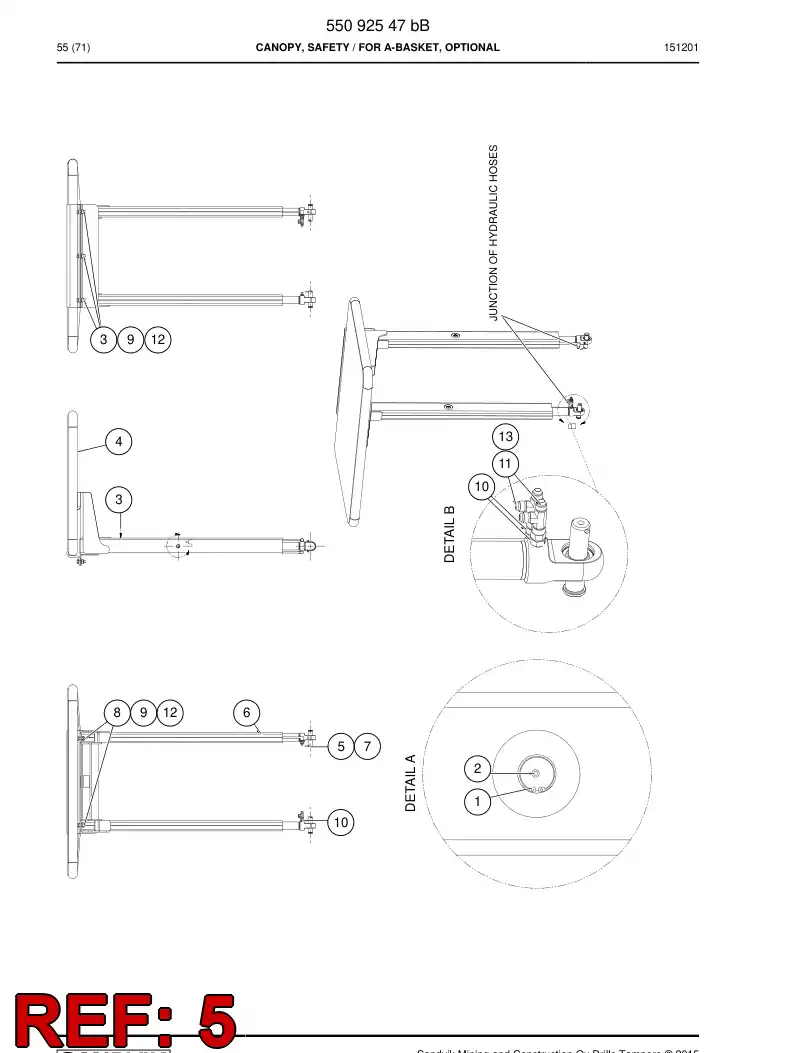 55093293a 550 932 93a Pin - Sandvik Technical Drawing