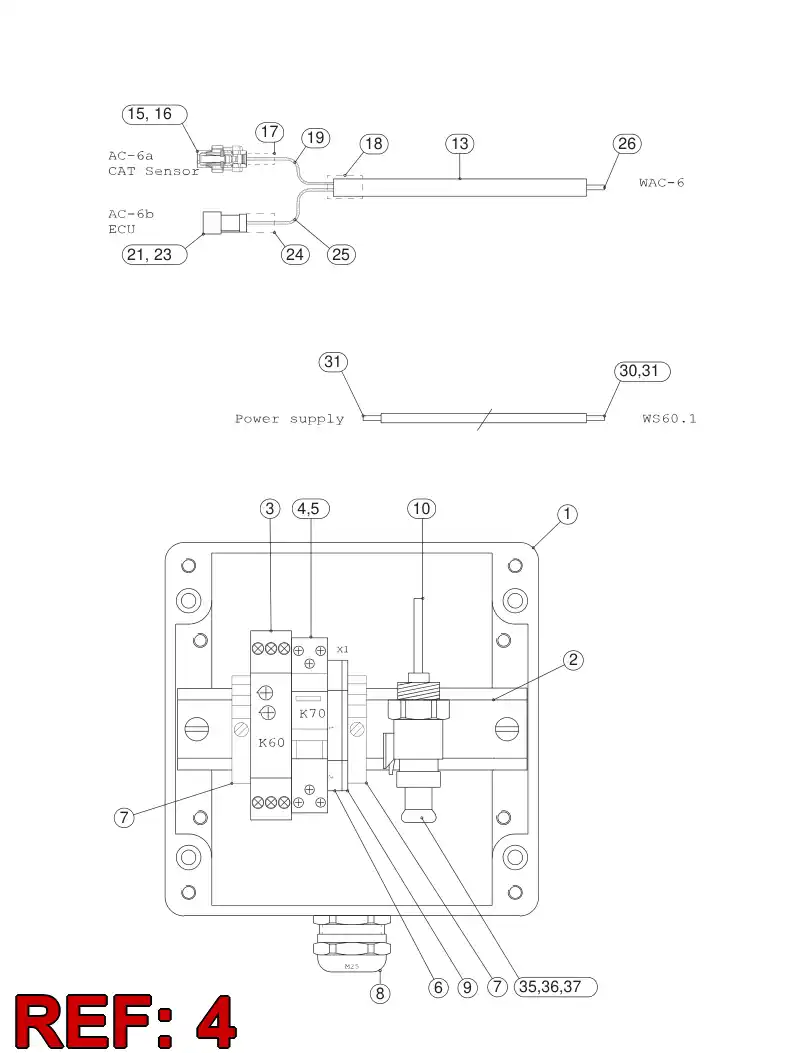 55093339 550 933 39 RELAY - Sandvik Technical Drawing