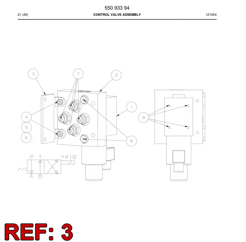 55093374 550 933 74 Bracket - Sandvik Technical Drawing